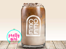 Load image into Gallery viewer, Caffeine and good vibes glass can
