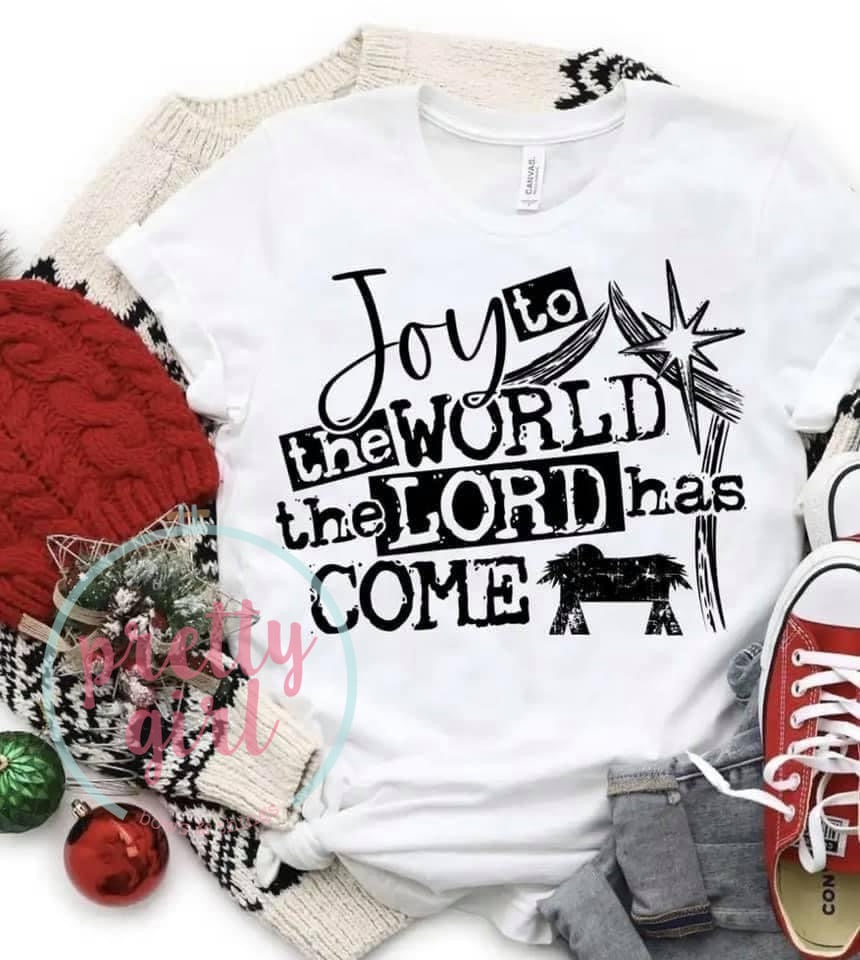 Joy to the world adult shirt