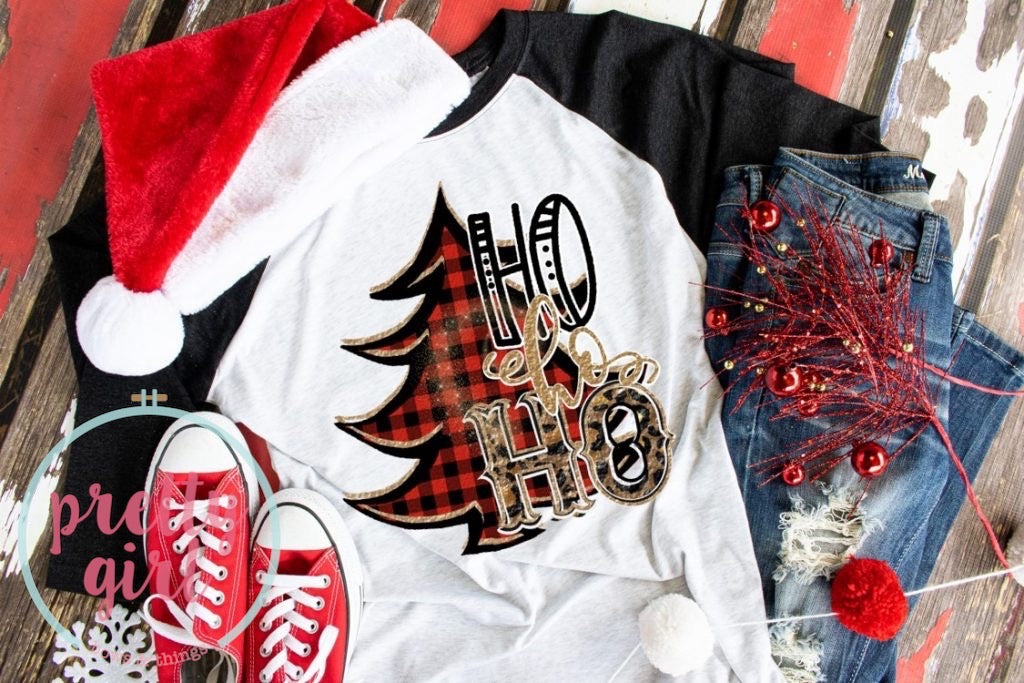 hohoho Christmas tree YOUTH TSHIRT