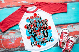 reading will take you everywhere YOUTH SHIRT