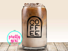 Load image into Gallery viewer, Caffeine and good vibes glass can
