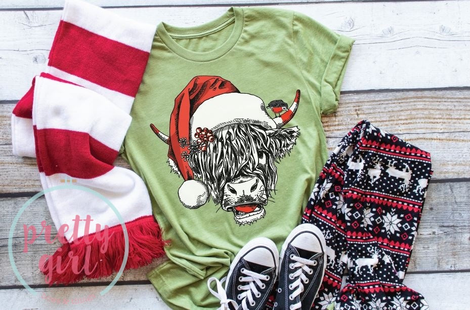 Santa Cow 2 ADULT TSHIRT