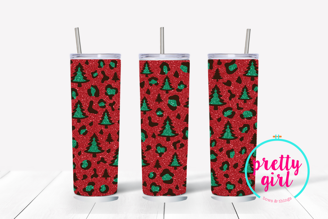 Christmas trees tumbler
