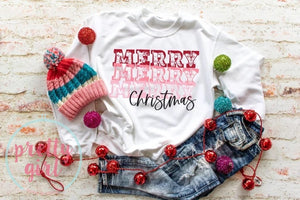 Merry merry merry Christmas ADULT TSHIRT