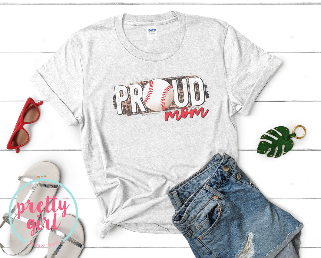 Proud baseball mom tshirt