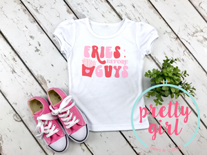 Fries before guys youth tshirt