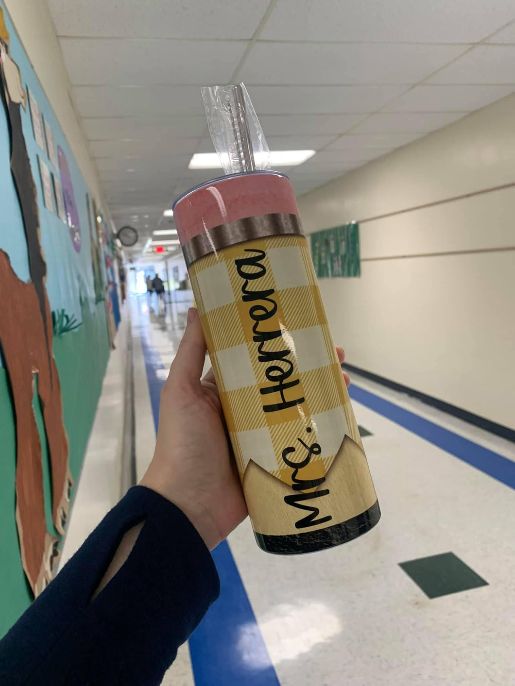 Teacher pencil tumbler