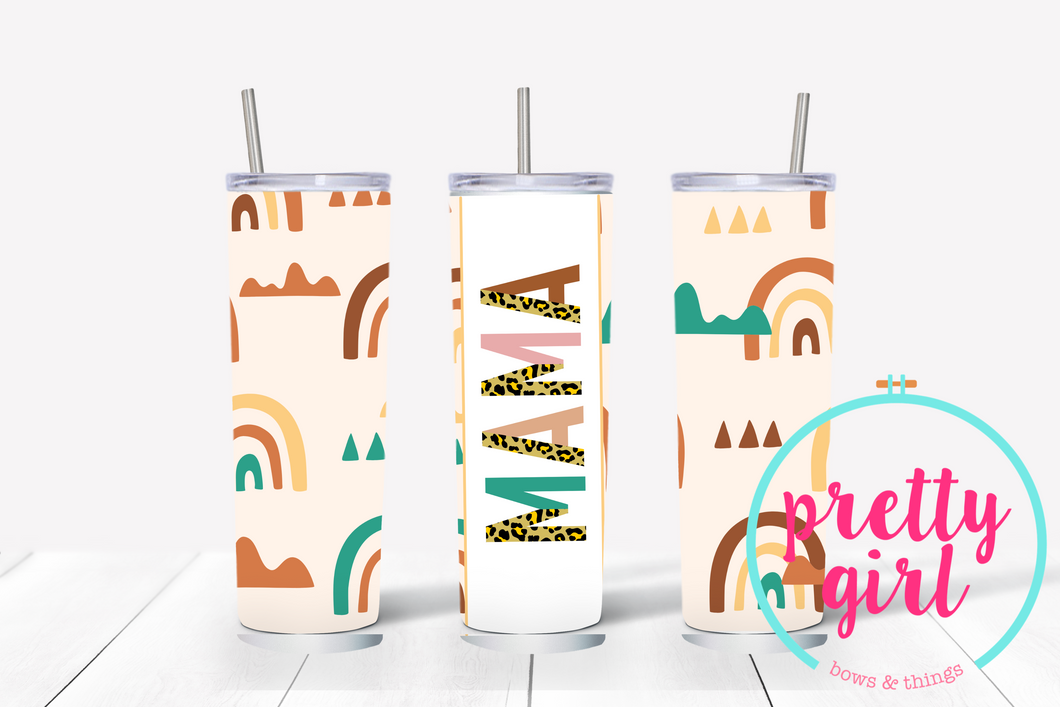 Mama rainbow tumbler