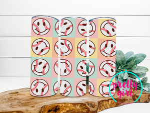 Trendy baseball tumbler