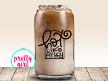 Load image into Gallery viewer, Caffeine and good vibes glass can

