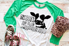 Load image into Gallery viewer, not in the moooood ADULT TSHIRT

