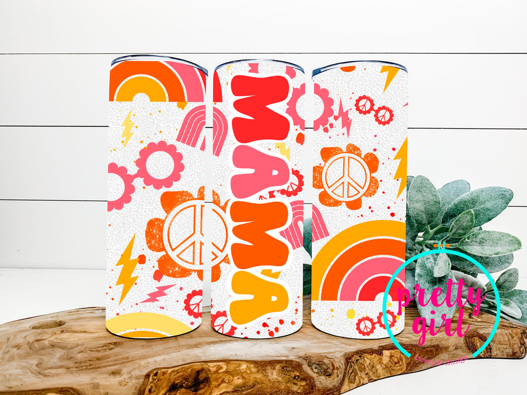 Retro mama tumbler