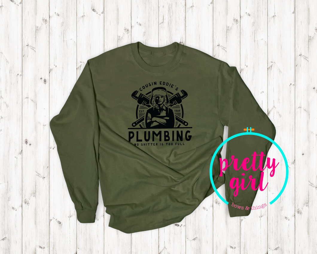 Cousin Eddie’s Plumbing ADULT TSHIRT