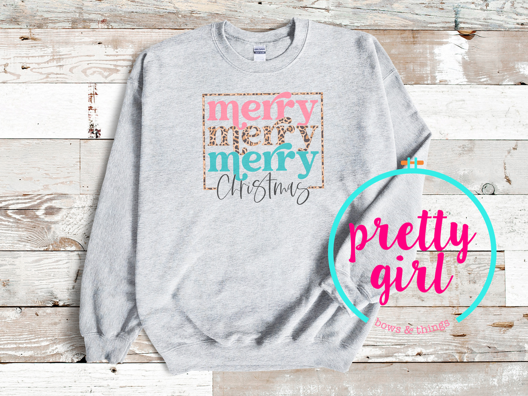 Merry merry merry Christmas sweatshirt