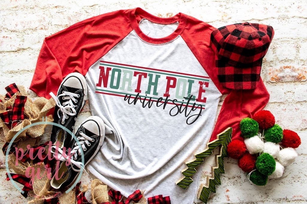North Pole University ADULT TSHIRT